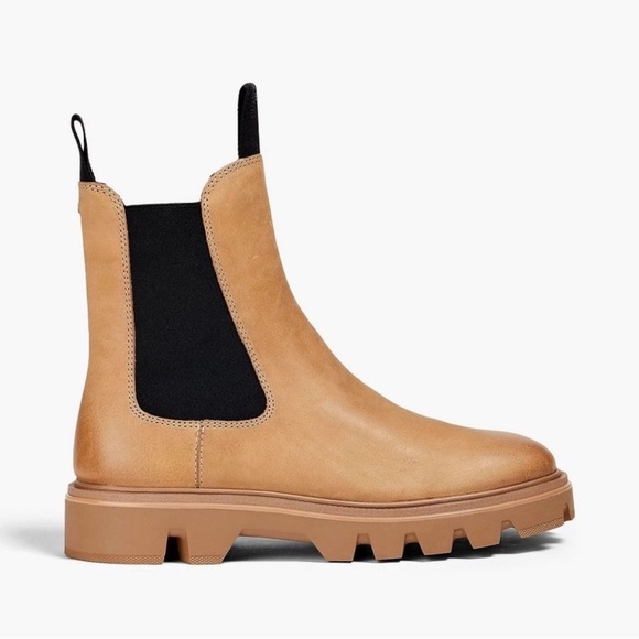Rag & Bone Quest Leather Chelsea Boots In Camel Size 9.5/39.5 - Picture 1 of 13